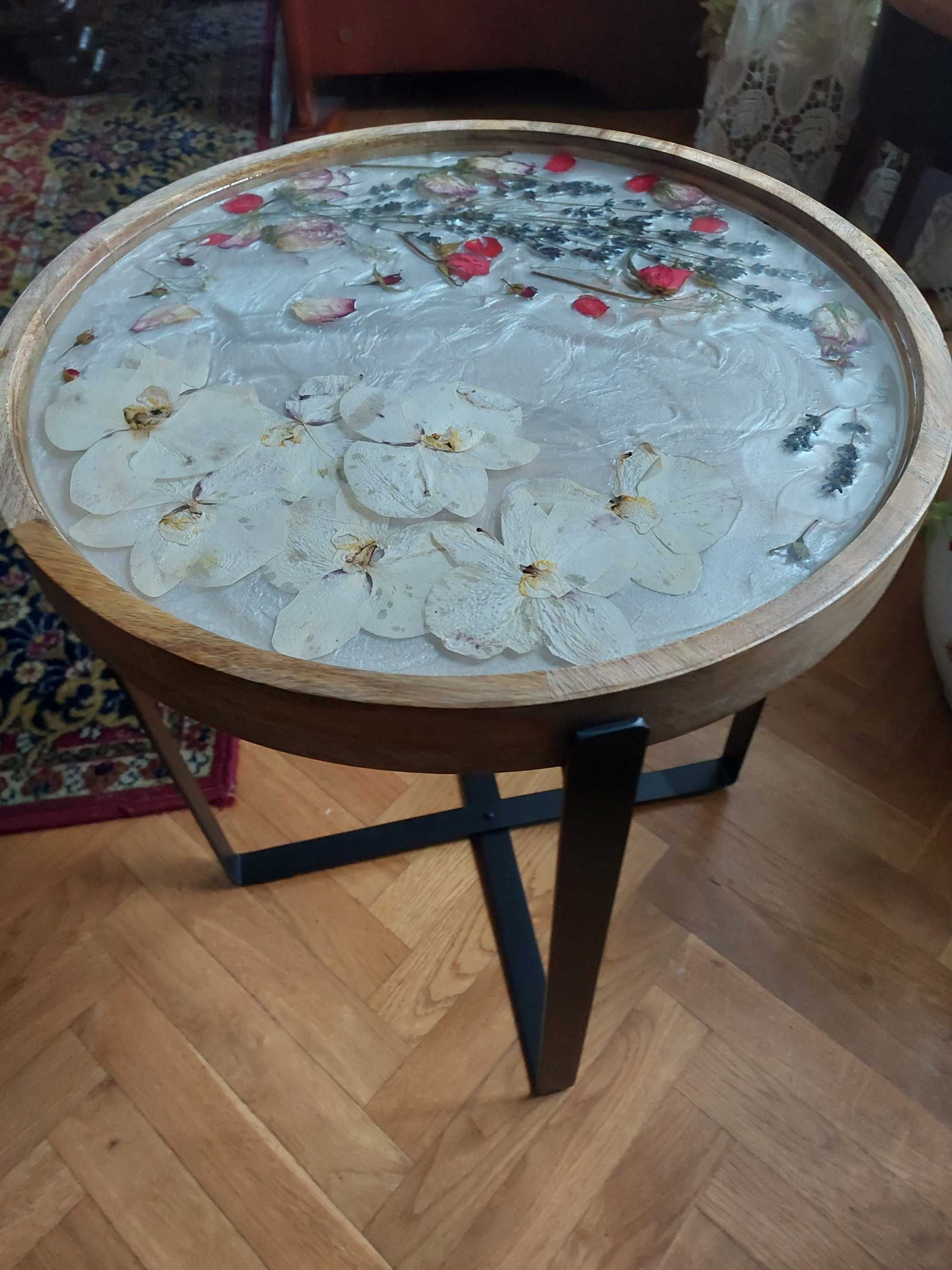 Stolik kawowy premium z żywicy epoksydowej