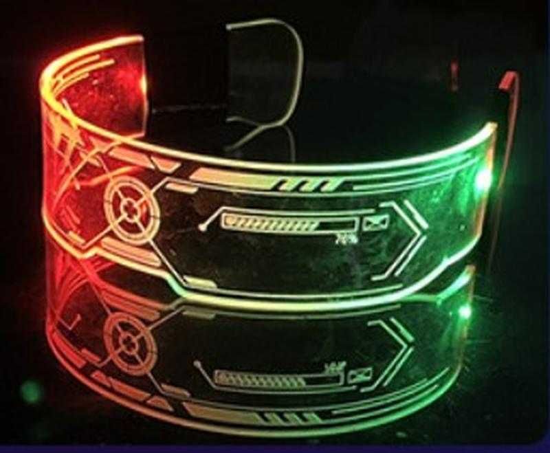 LED-Окуляри світлодіодні 7 кольорів Неонові/LED-очки светодиодные/