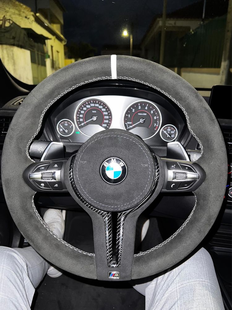 Volante BMW FULL ALCANTRA em carbono