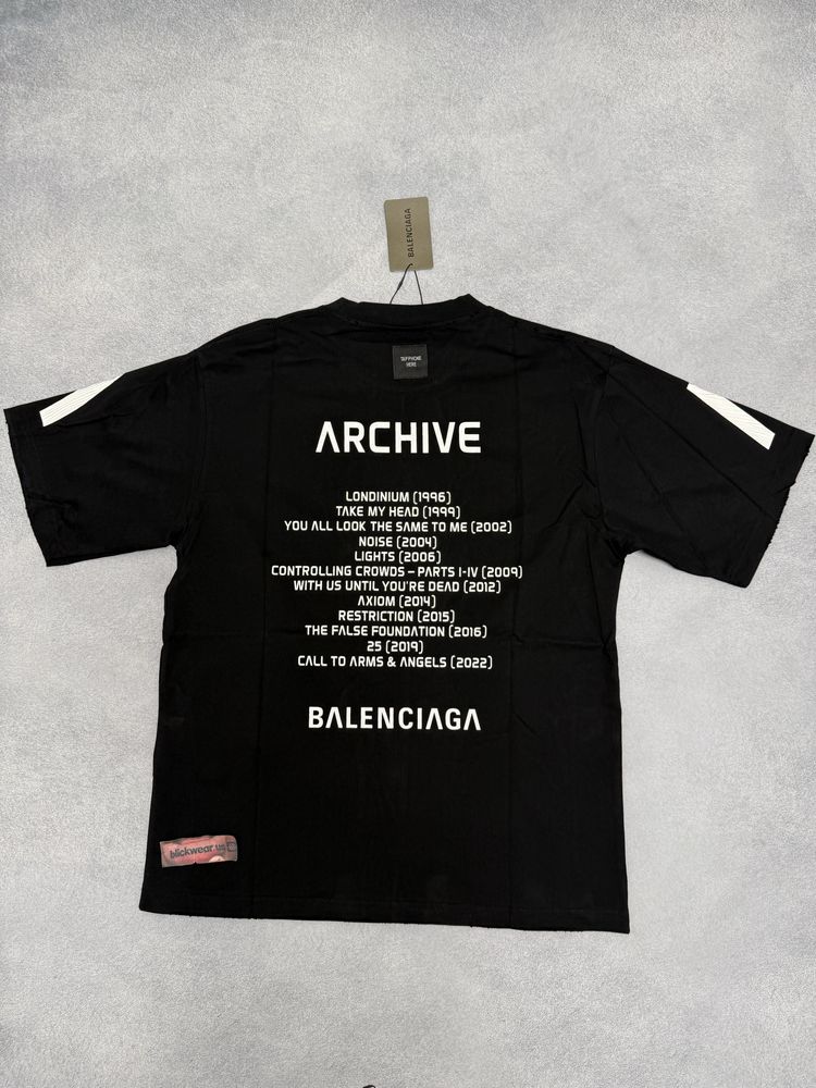 футболка Balenciaga Archive music tee S M L