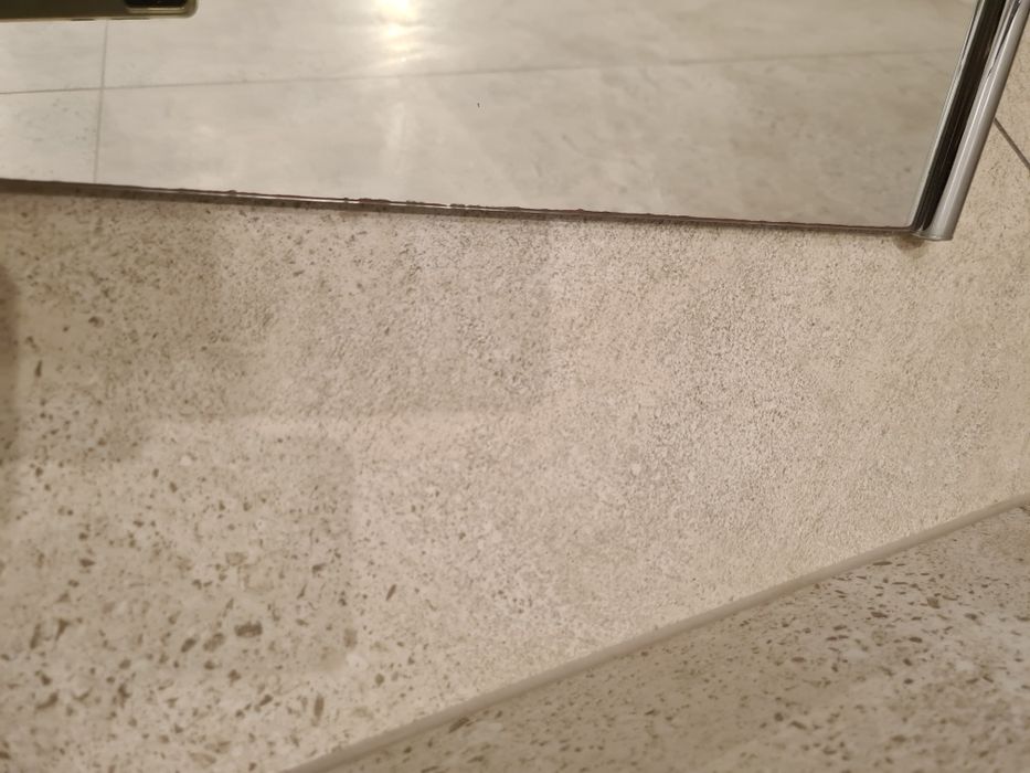 Zestaw łazienkowy lustro, półka, uchwyt, haczyk