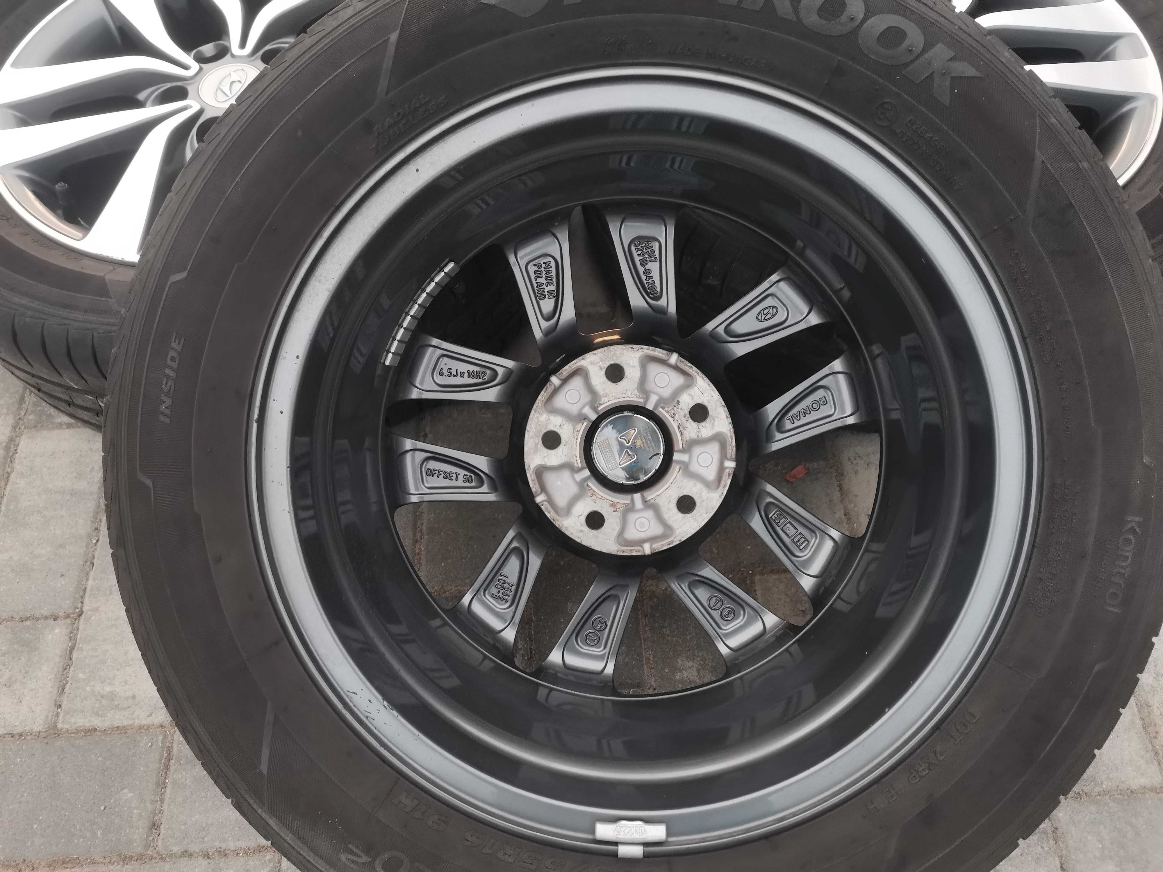 Felgi HYUNDAI I30 Tucson ix20 ix35 i40  6.5Jx16H2 5x114,3 ET50 TPMS