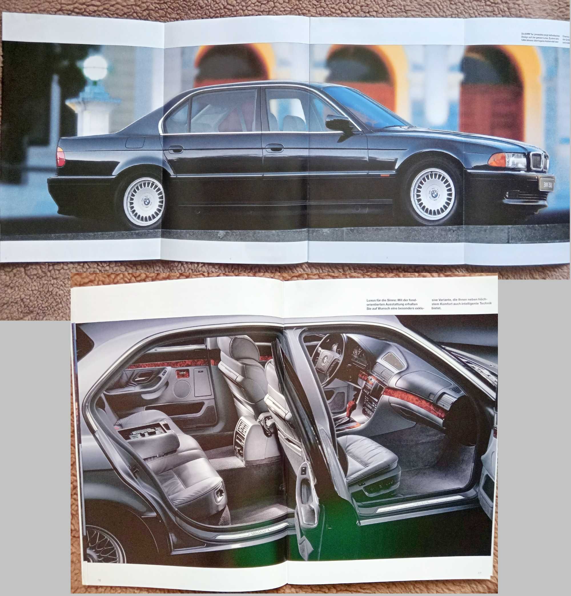 BMW 7 E38 1997 obszerny prospekt - 54 str., stan BDB- * RABATY 10% !!!