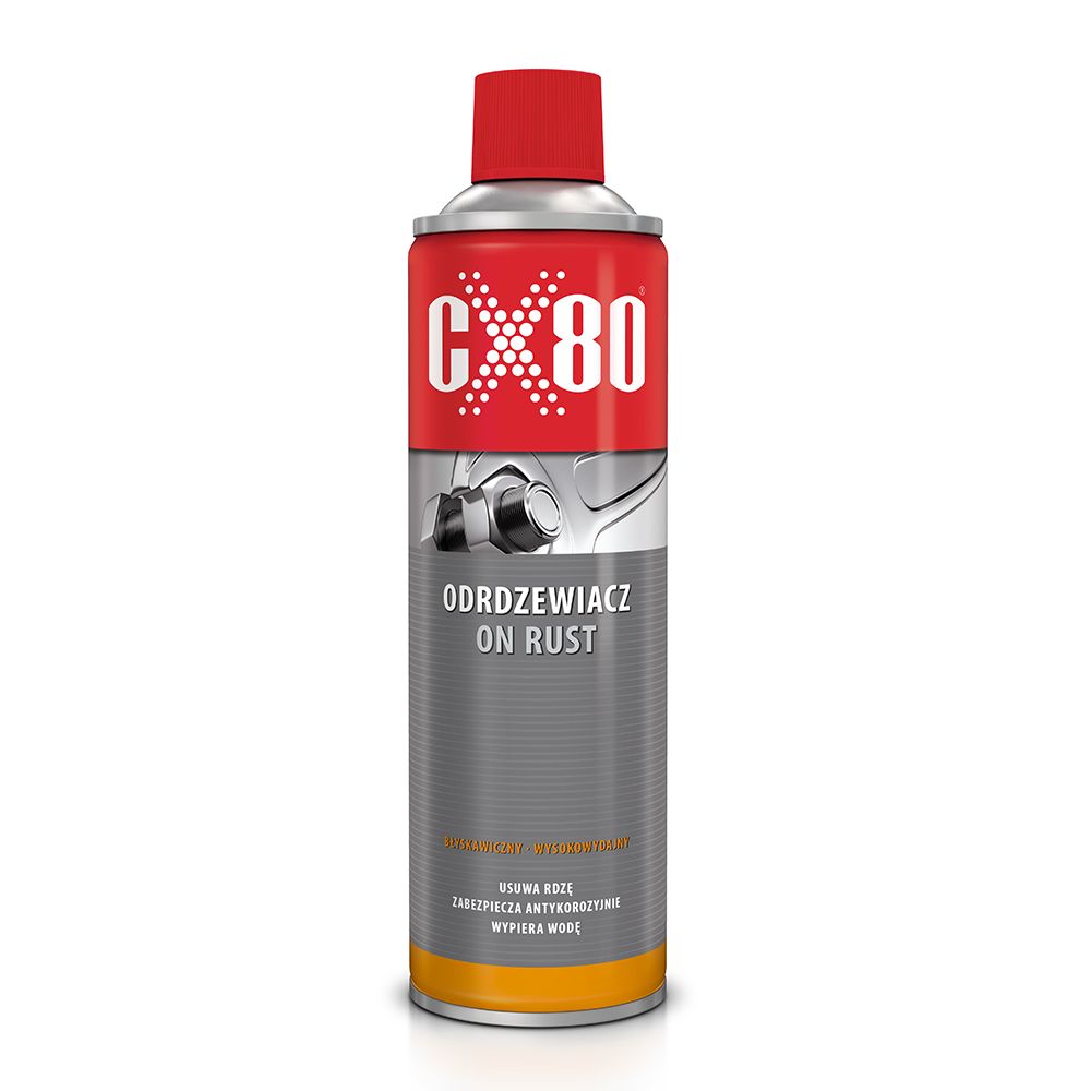 CX80 odrdzewiacz On Rust 500ml spray błyskawiczny do podwozia