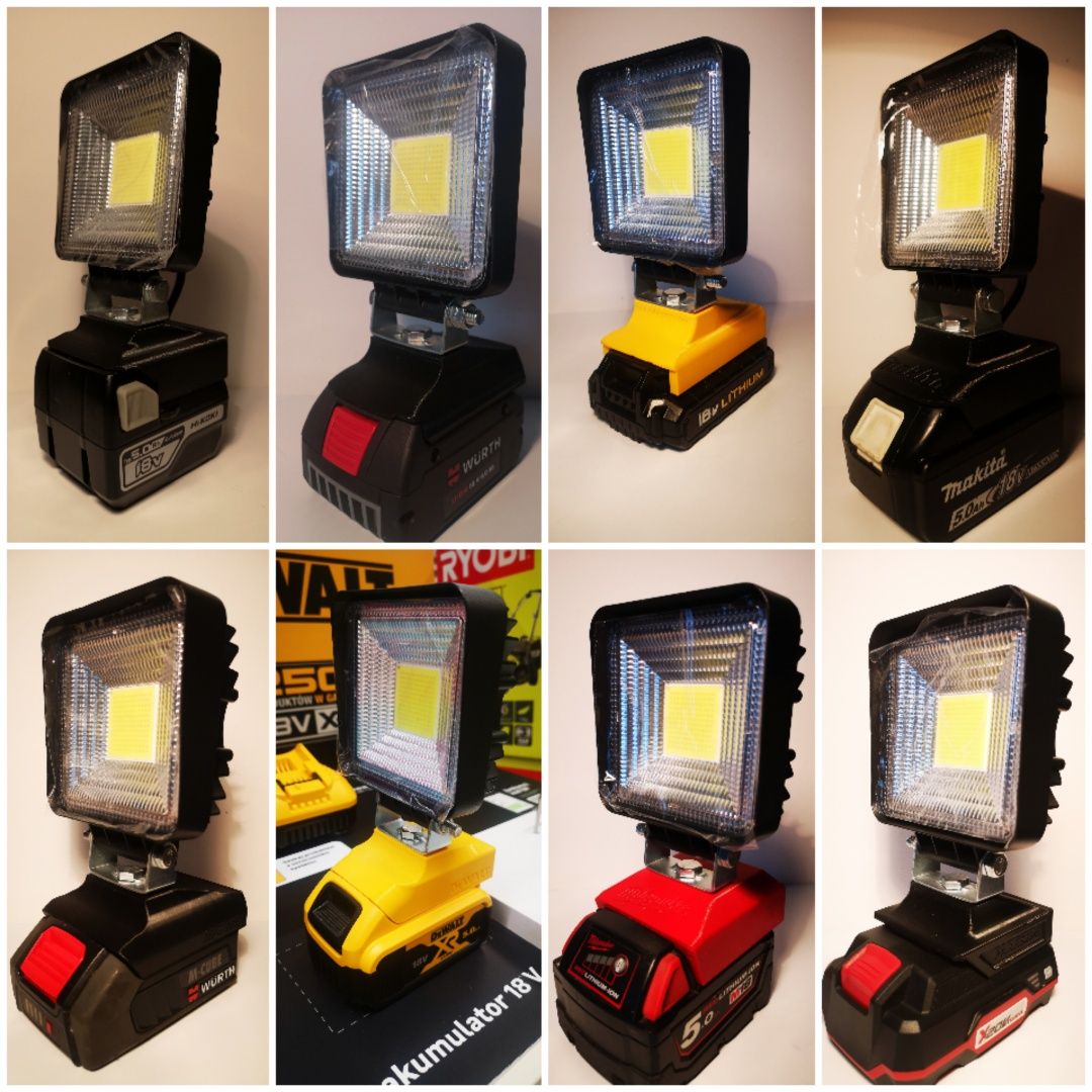 Milwaukee M18 Lampa led z adapterem do akumulatorów
