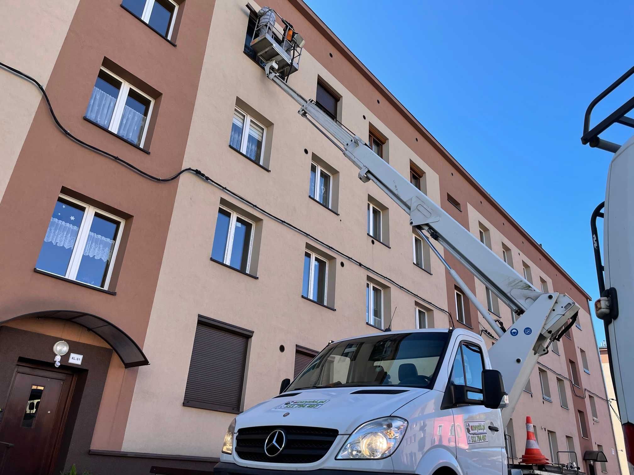 Wynajem podnośnik podest nożycowy, zwyżka do 35m z operatorem lub bez