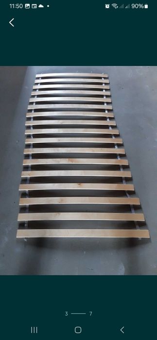 Spód żebrowany 90x200 cm, stelaż pod materac, szczebelki