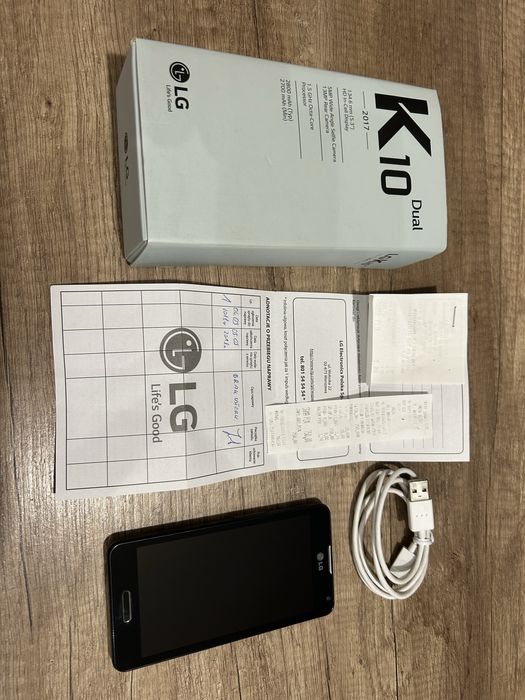 Smartfon LG K10 2017 dual, komplet, zadbany, bez blokad.