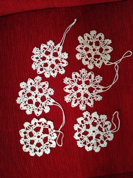 3 gwiazdek na choinkę (szydełko) opcja wysyłki częściowej