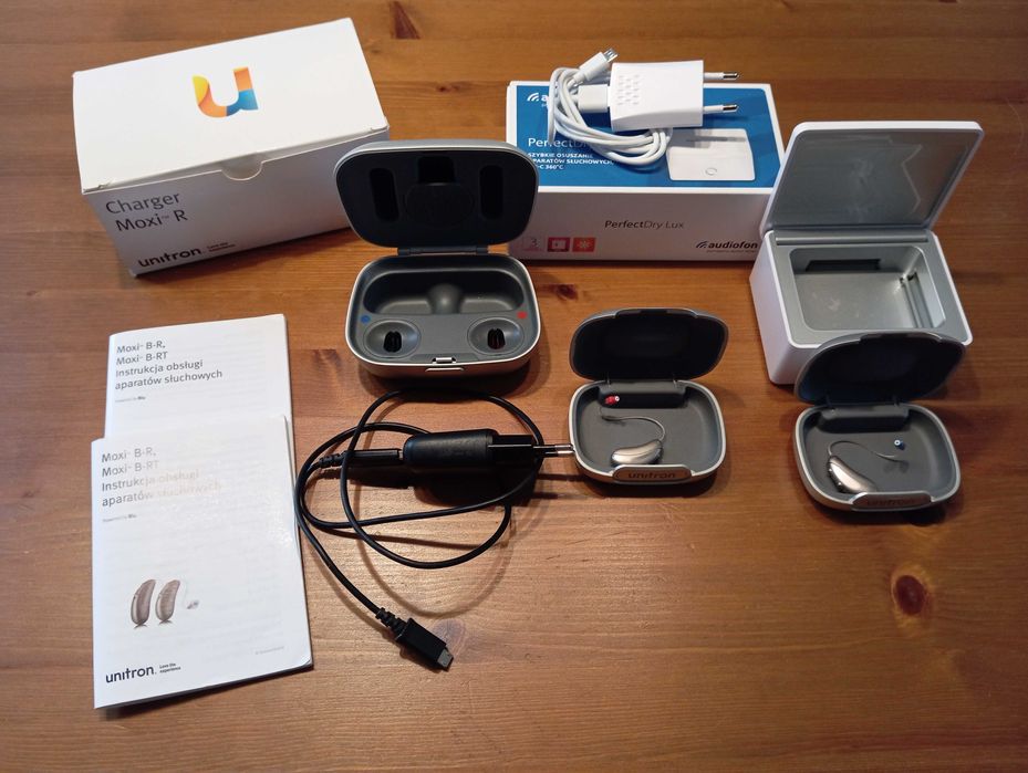 Aparat słuchowy SONOVA Blu Moxi B5-R + akcesoria; NA GWARANCJI