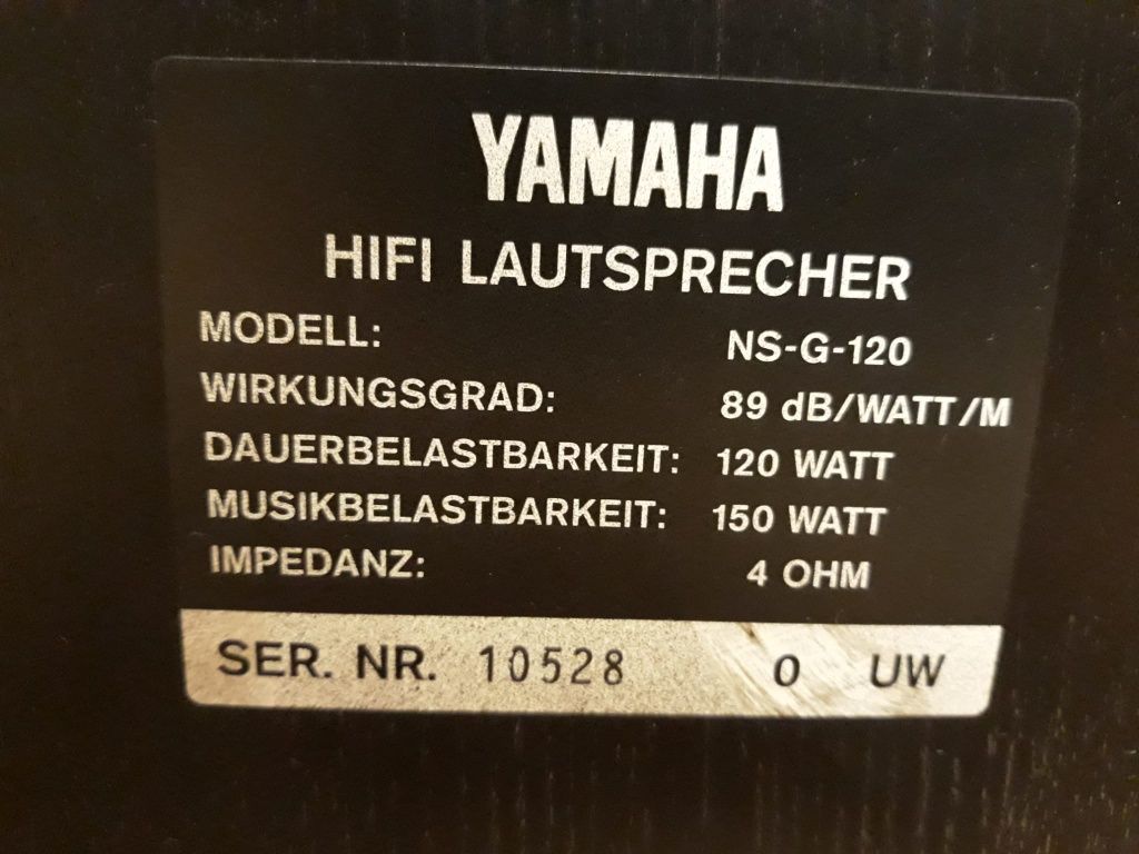 Kolumny YAMAHA Ns g120 VIFA 4ohm 150W