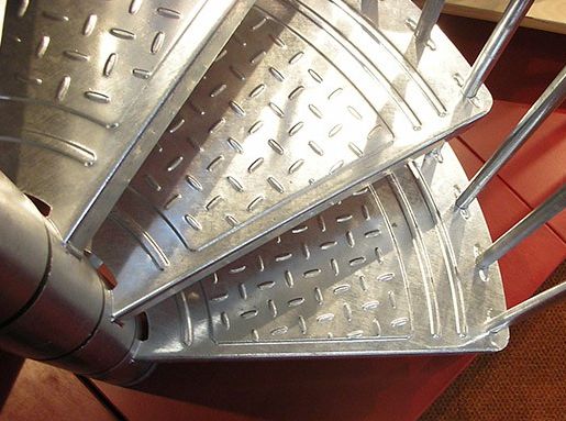 PROMO! Schody stalowe, spiralne zewnętrzne RONDO ZINK 140 cm