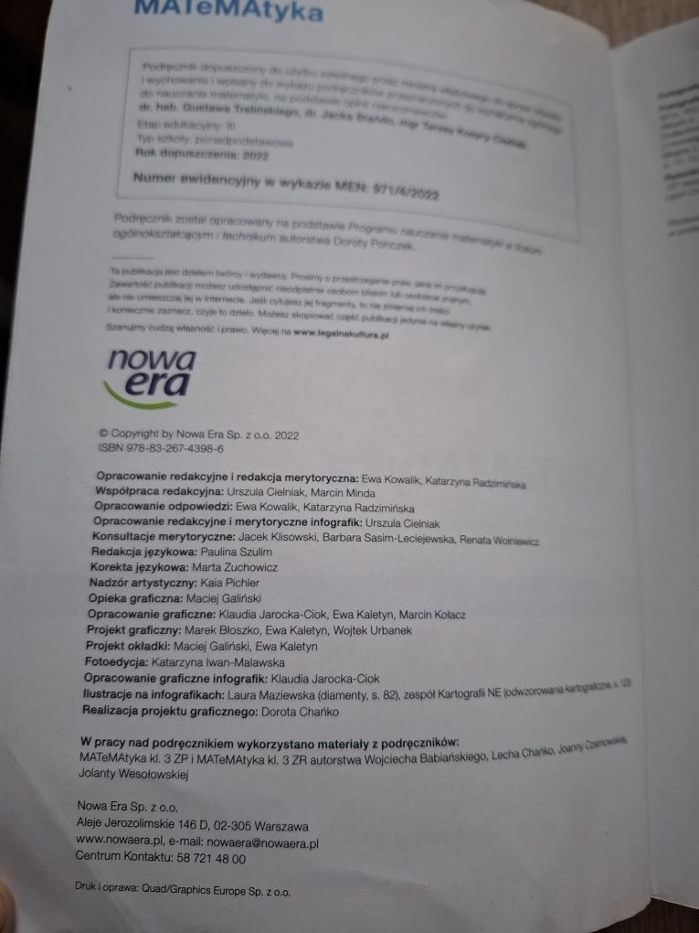 Matematyka 4 Nowa Era