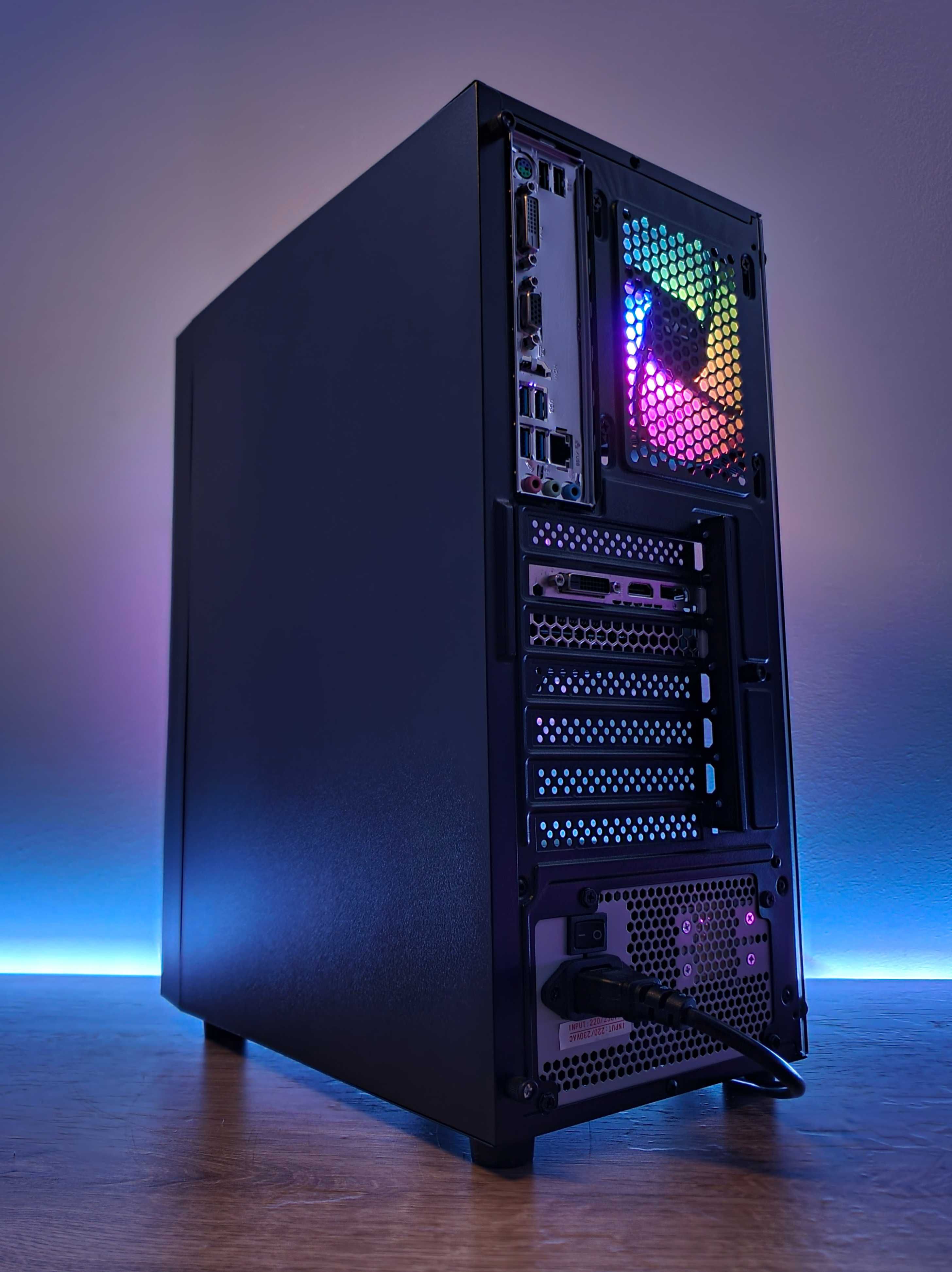 Komputer do Gier RYZEN/GTX1660 6GB/16GB DDR4/256SSD+HDD RGB Okazja!