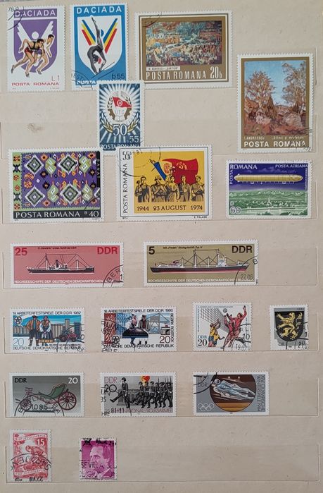 Znaczki pocztowe klaser ze znaczkami