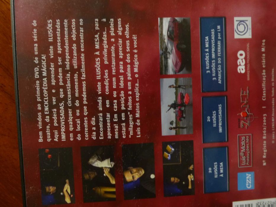Luís de Matos - Ilusionismo - 4 DVD - Enciclopédia Mágica