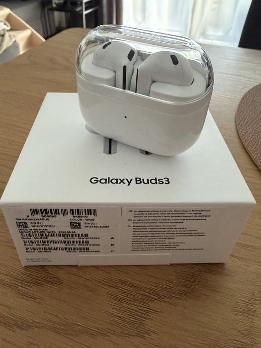 Samsung Galaxy Buds3 stan idealny, na gwarancji