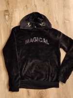 Bluza polarowa MAGICAL czarny kot r.170