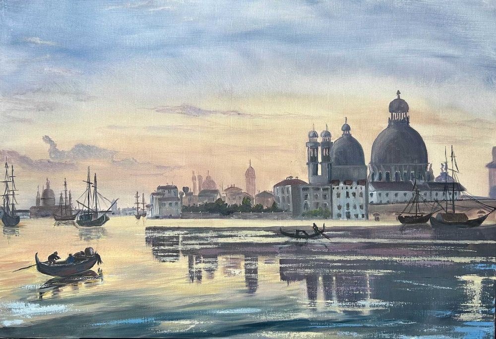 Картина на замовлення Венеція Міський пейзаж 45/65 Полотно .Олія