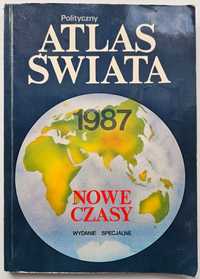 Polityczny Atlas Świata 1987 Nowe Czasy Wydanie Specjalne