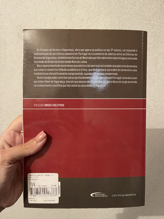 Livro Estudos de Direito e Segurança vol II