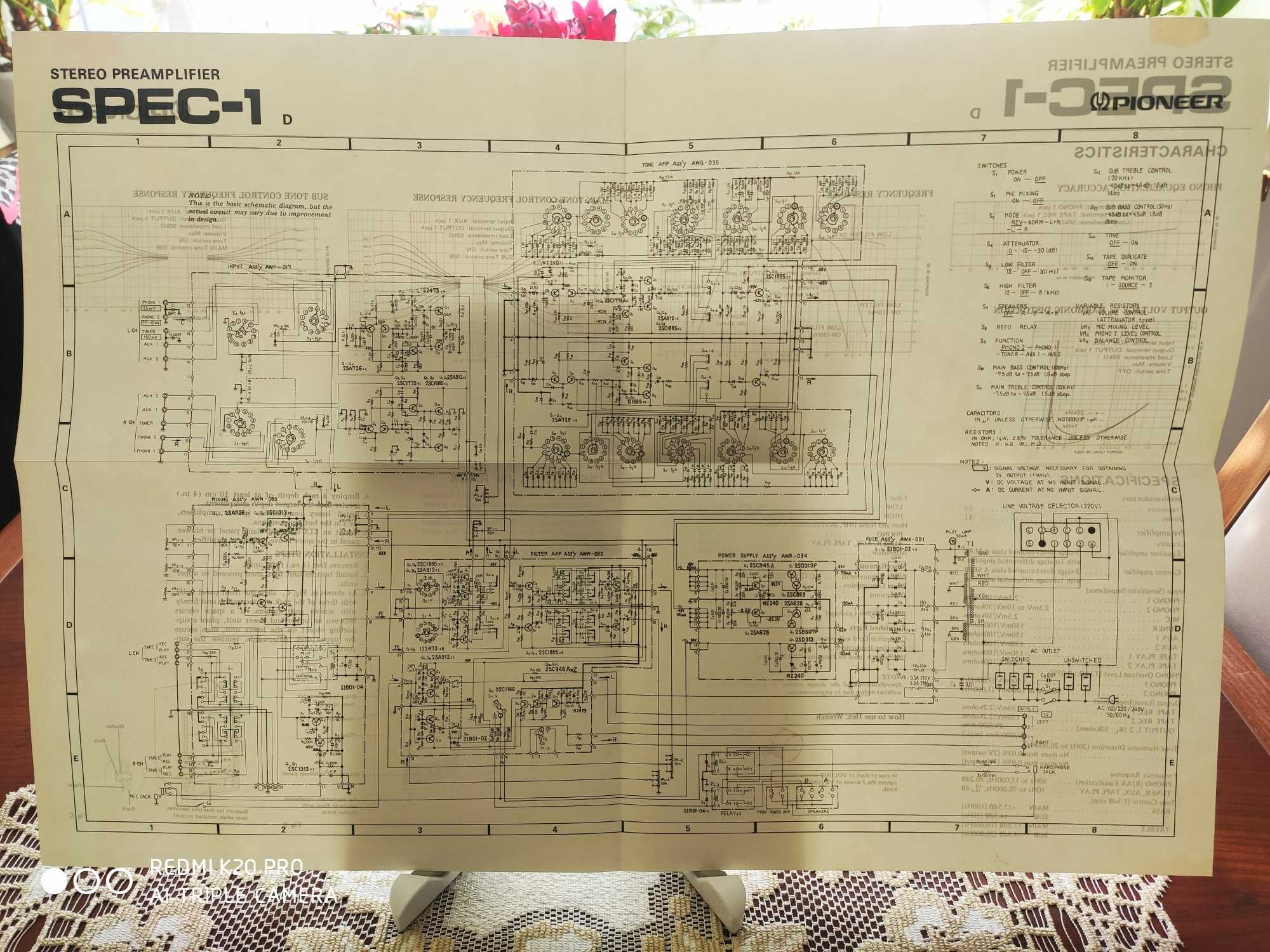 Pioneer Spec -1 przedwzmacniacz