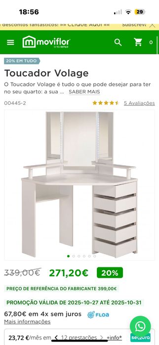 Toucador Volage Branco