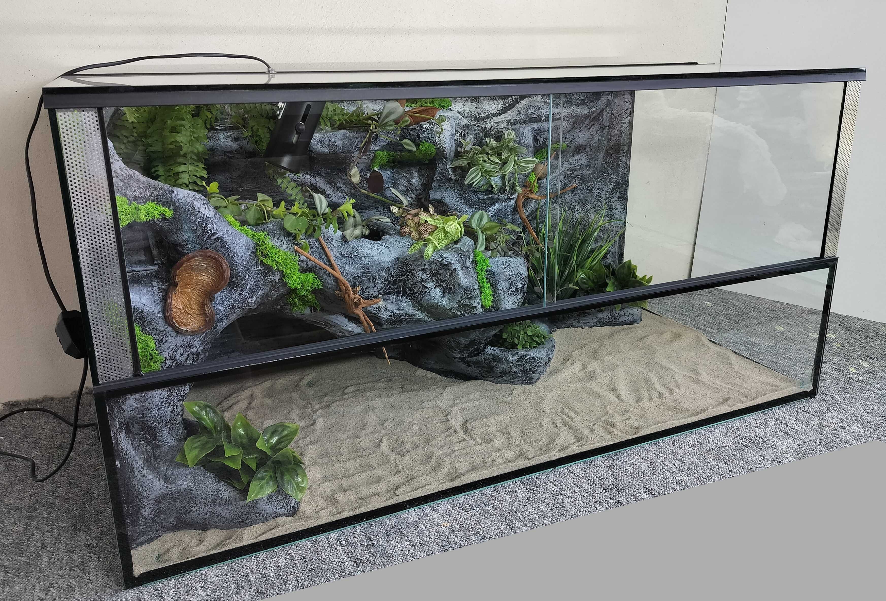 Paludarium dla żółwia wodnego z roślinami, TW10Ż2SKR, AquaWaves