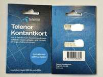 Telenor SE +46 Szwecja Starter Karta SIM Card Prepaid Aktywny