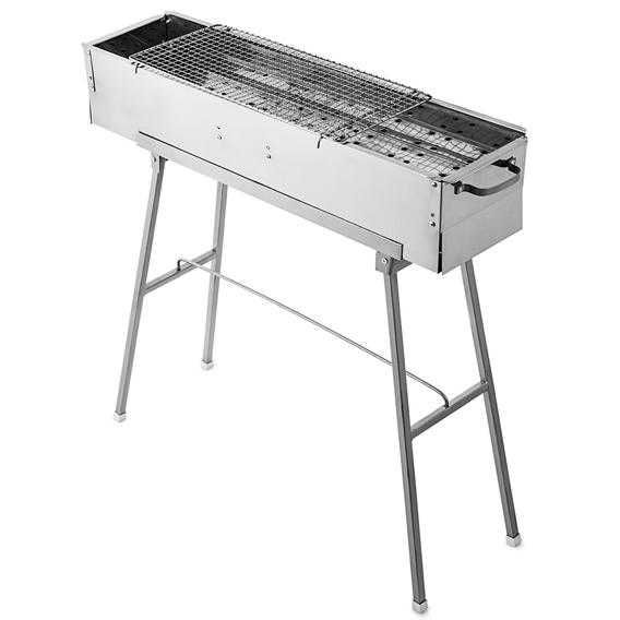 Grelhador/Fogareiro /Barbecue com grelha em Inox 80x20.5x84cm