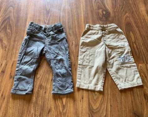 H&M zestaw spodni jeansy 74/80 dla chłopca