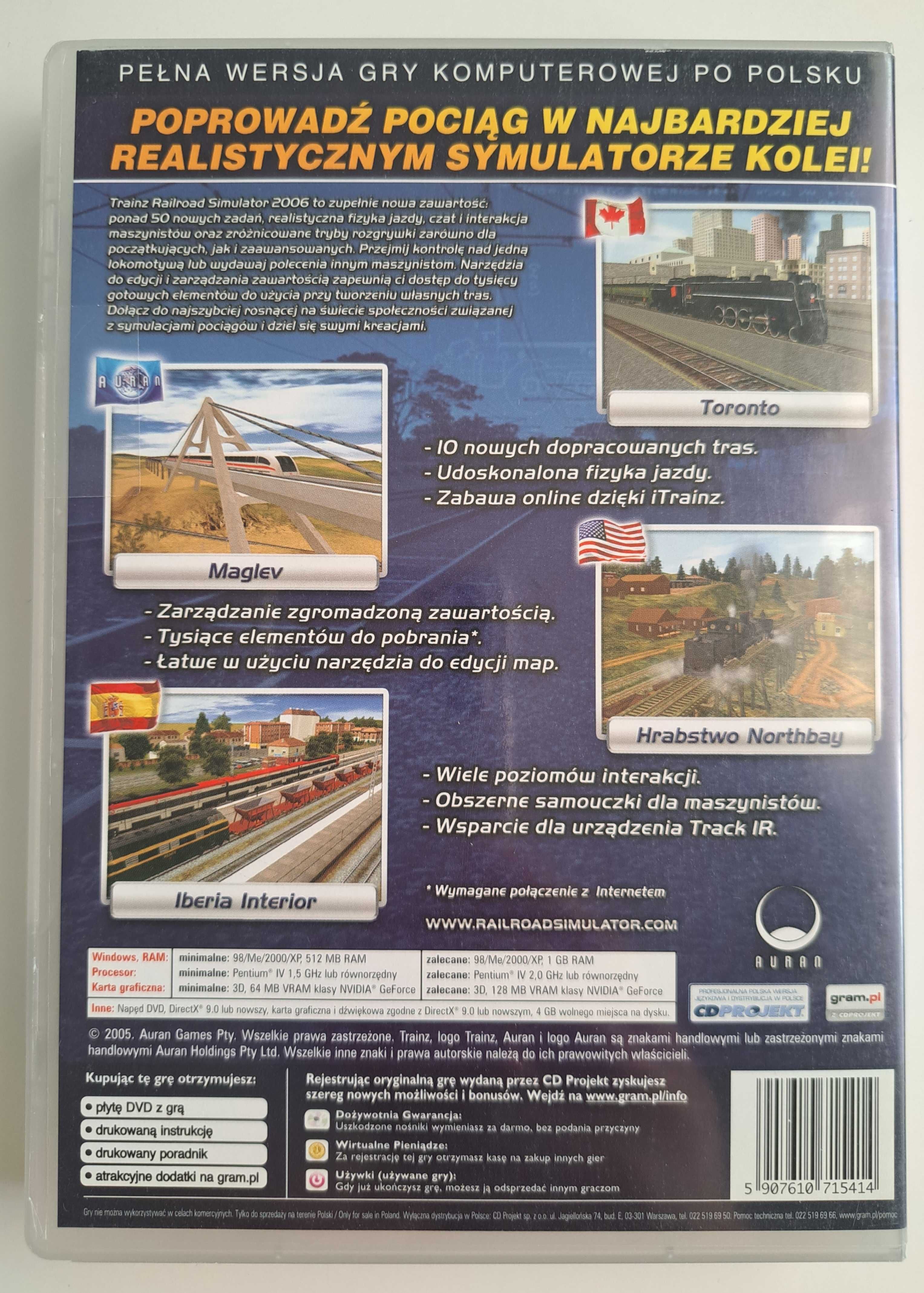 Trainz Railroad Simulator 2006 PC PL DVD