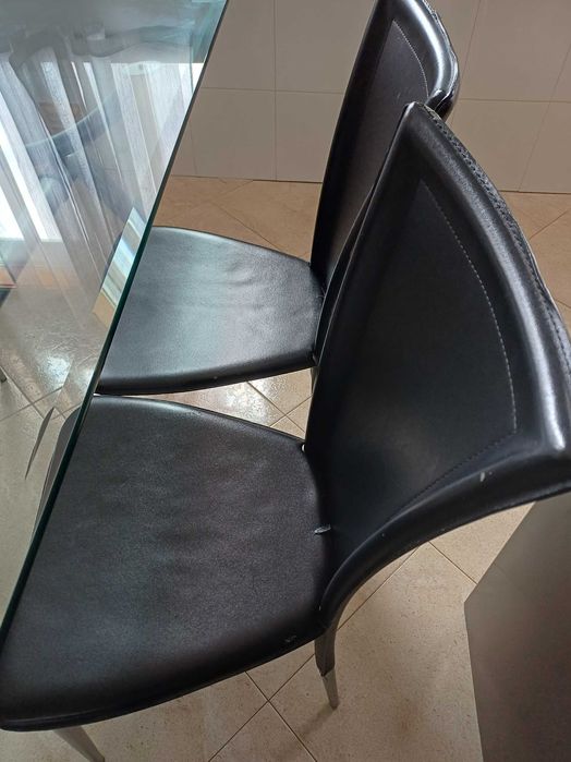 Vidro para mesa 160X85 PORTUS c/ oferta cadeiras e estrutura de mesa