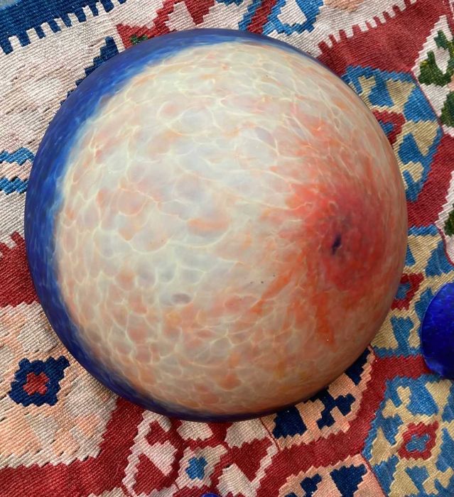 Candeeiro Arte Nova em ferro forjado – peça de antiquário