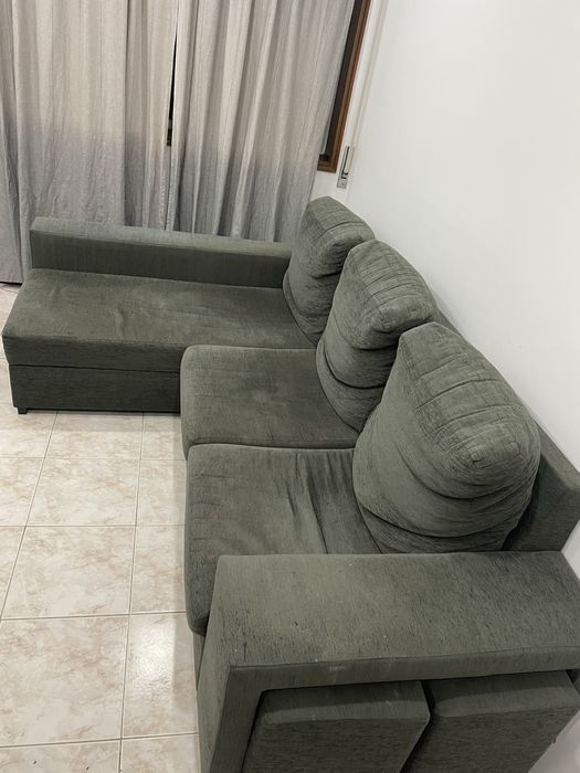 Sofa 3 Lugares , 2 puff , chaise e modulo sofa cama