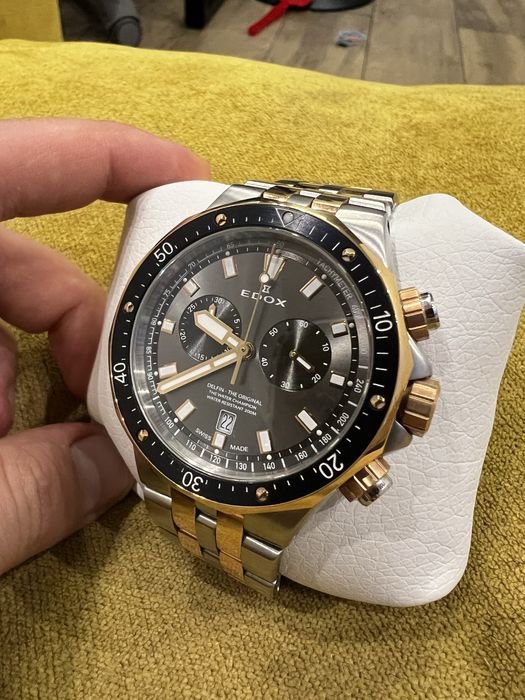 Часы Edox Delfin Chronograph 10109 357RBUM NIR