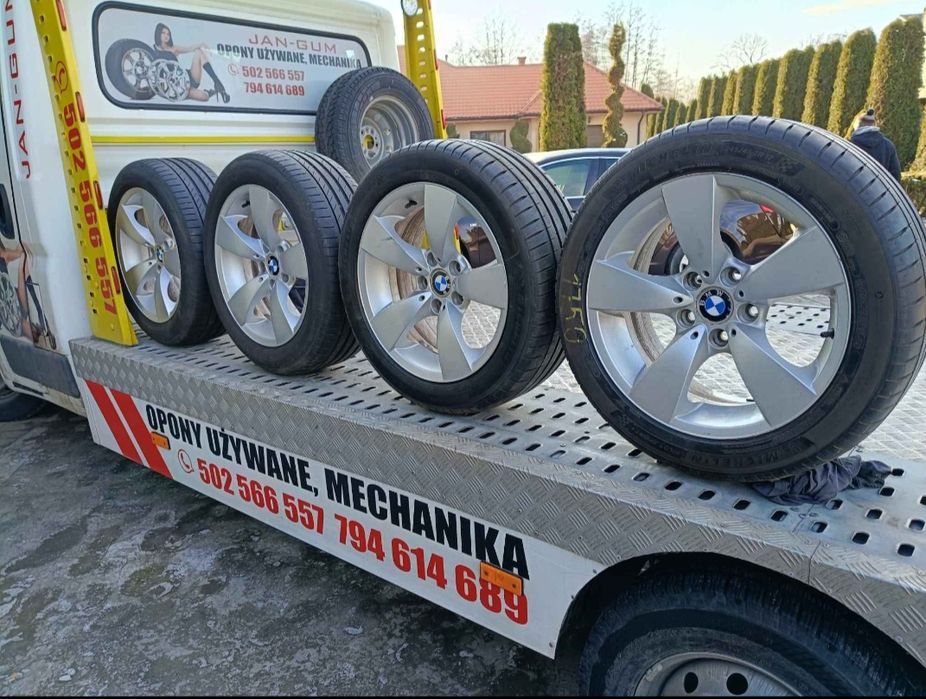 Koła Letnie Alu oryginał BMW5x120 225/50r17  246/45r17 jak Nowe 6 mm