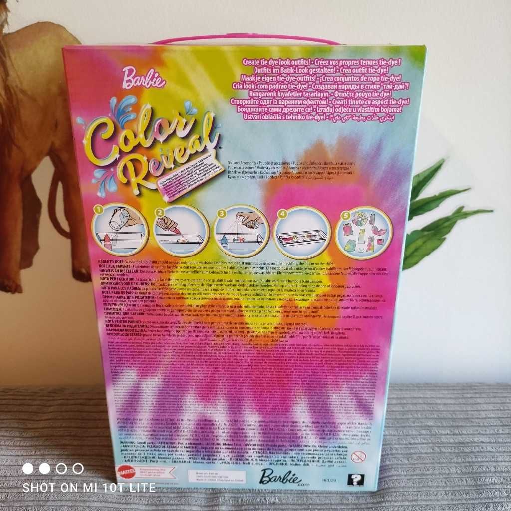 Barbie color reveal tie dye