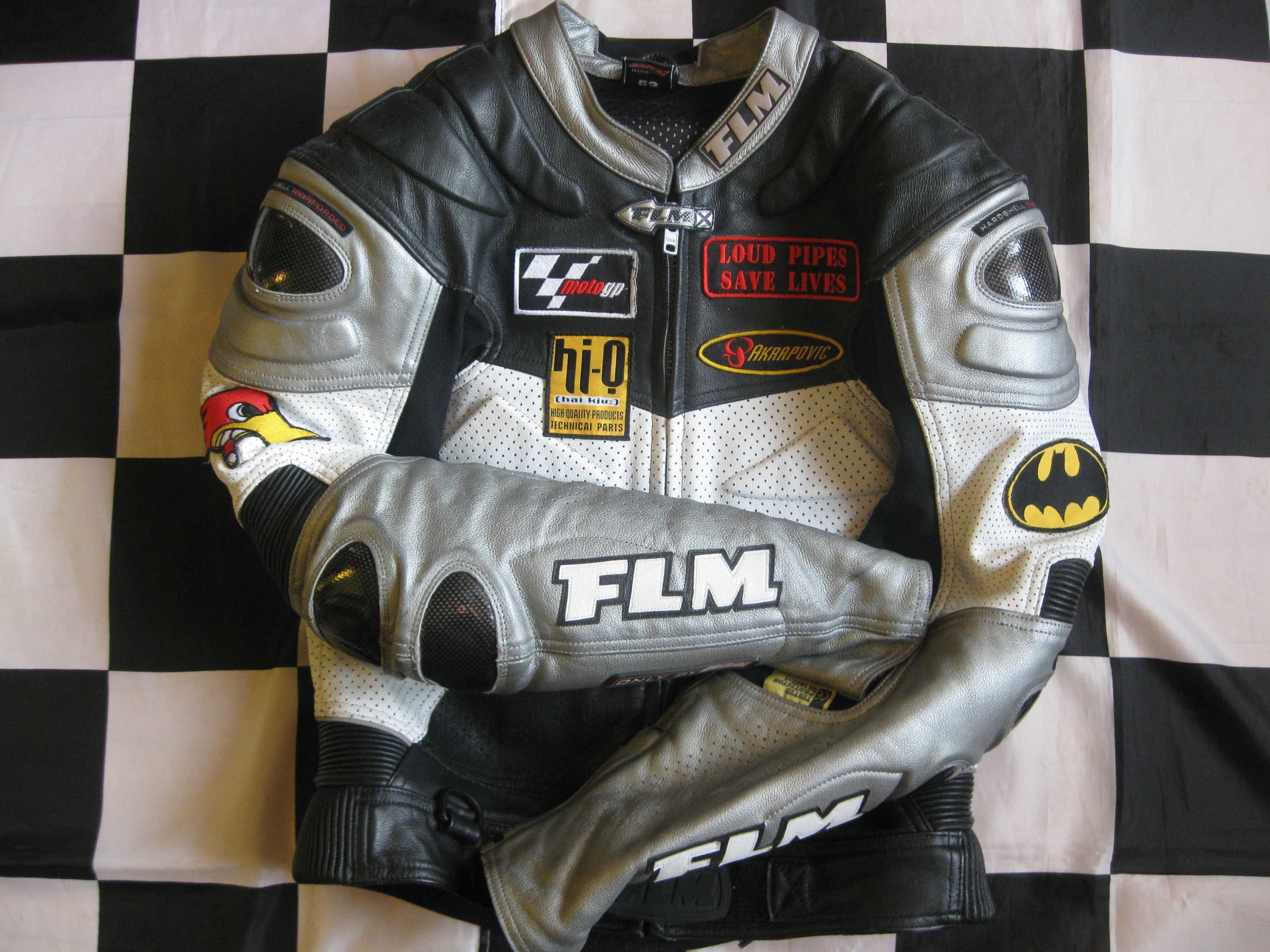 Kombinezon motocyklowy skórzany FLM RACE SUIT CARBON rozm.52