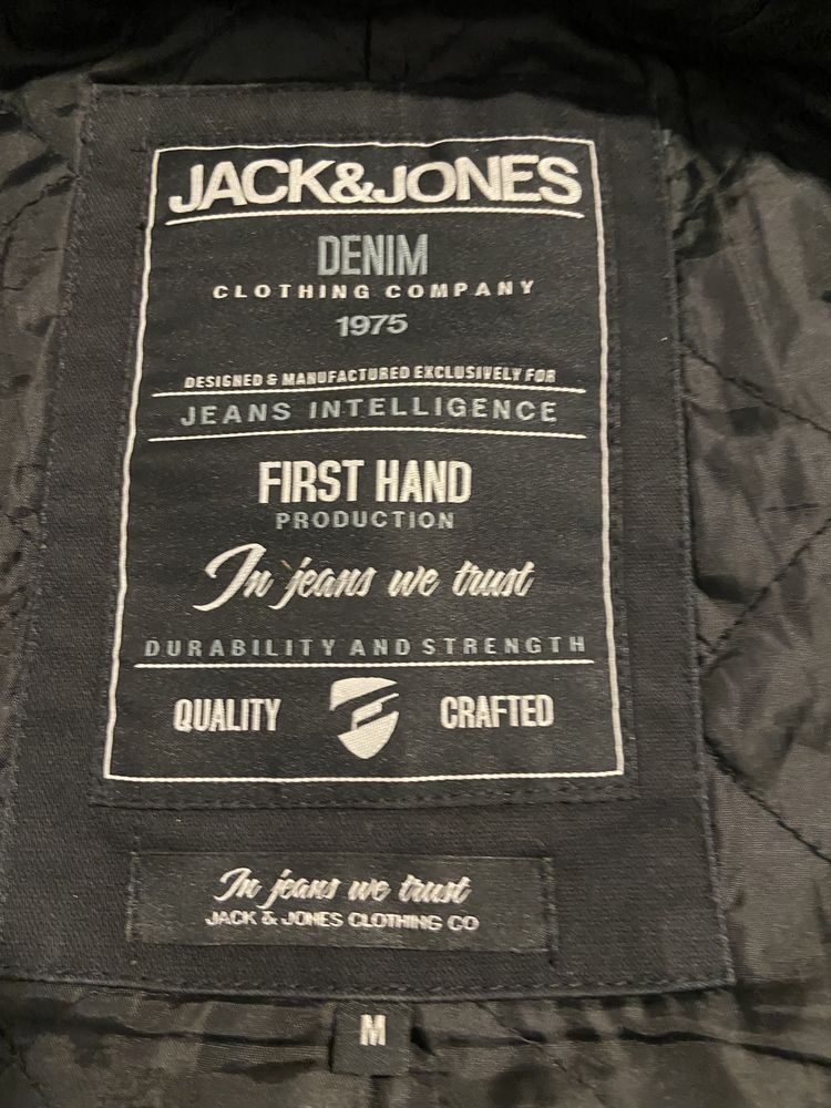 Jack & Jones M męski płaszcz/ kurtka jesień/ zima elegancka wełna ocie