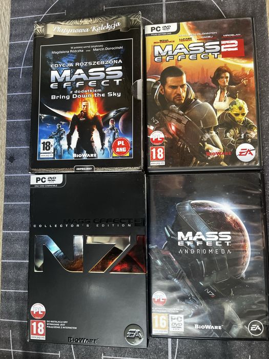 Kolekcja Mass Effect 1 Rozszerzona, 2, 3 Kolekcjonerska, Andromeda PL