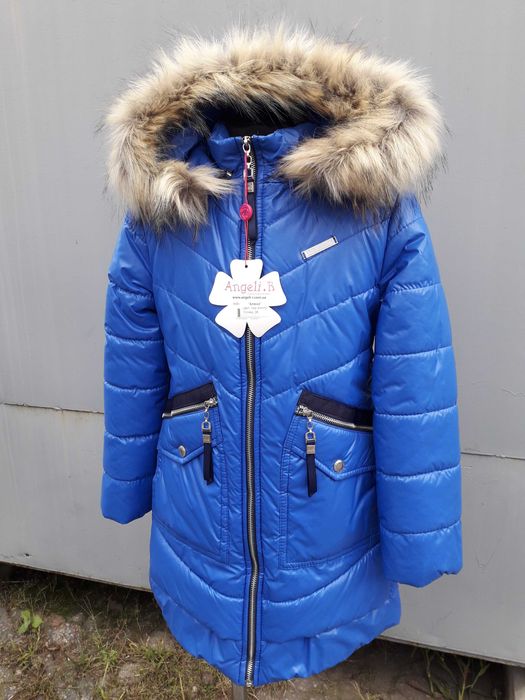 Зимова куртка, пальто Аляска для дівчинки 122-152 см