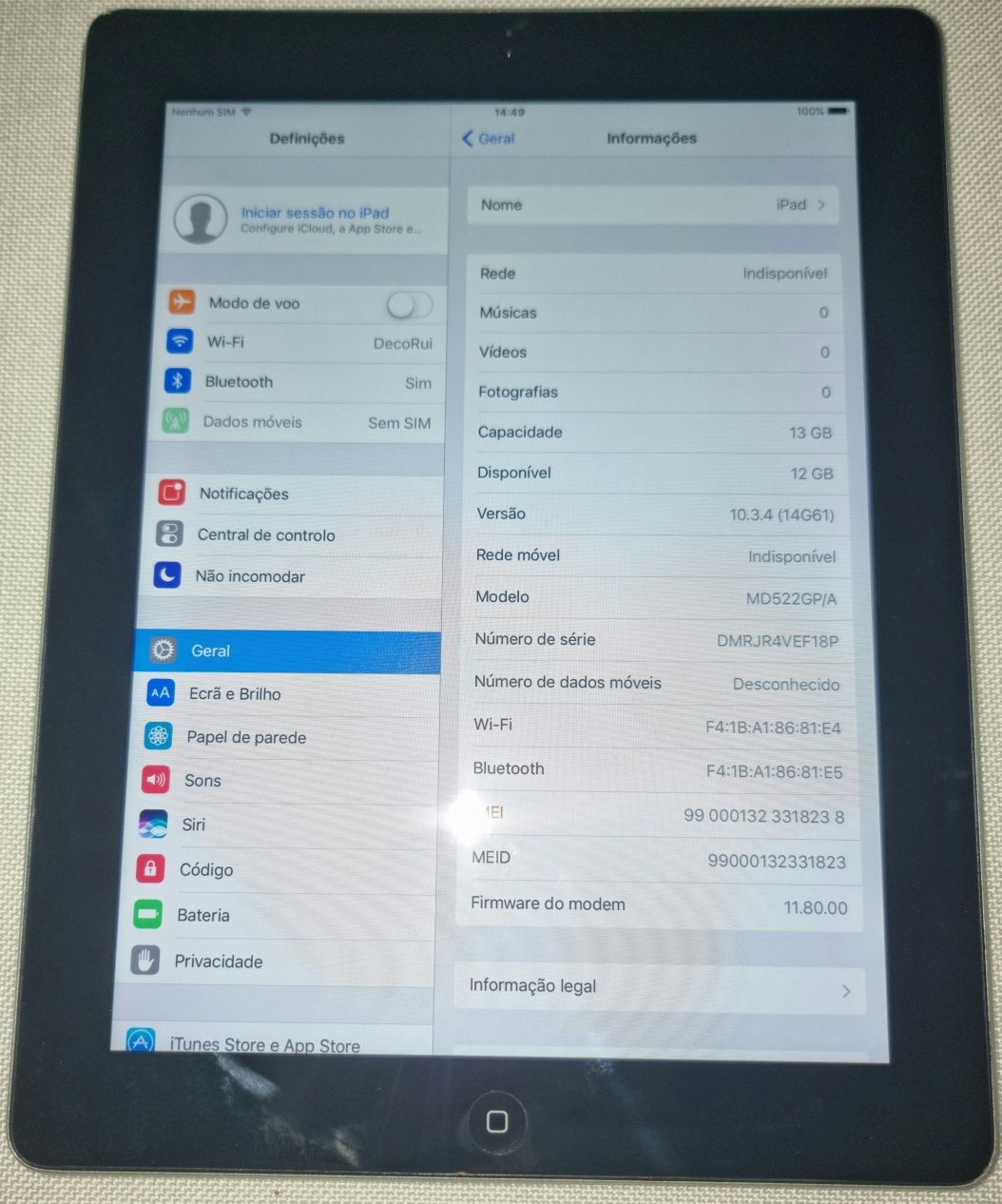 iPad 4 A1640 16GB 4G Recondicionado