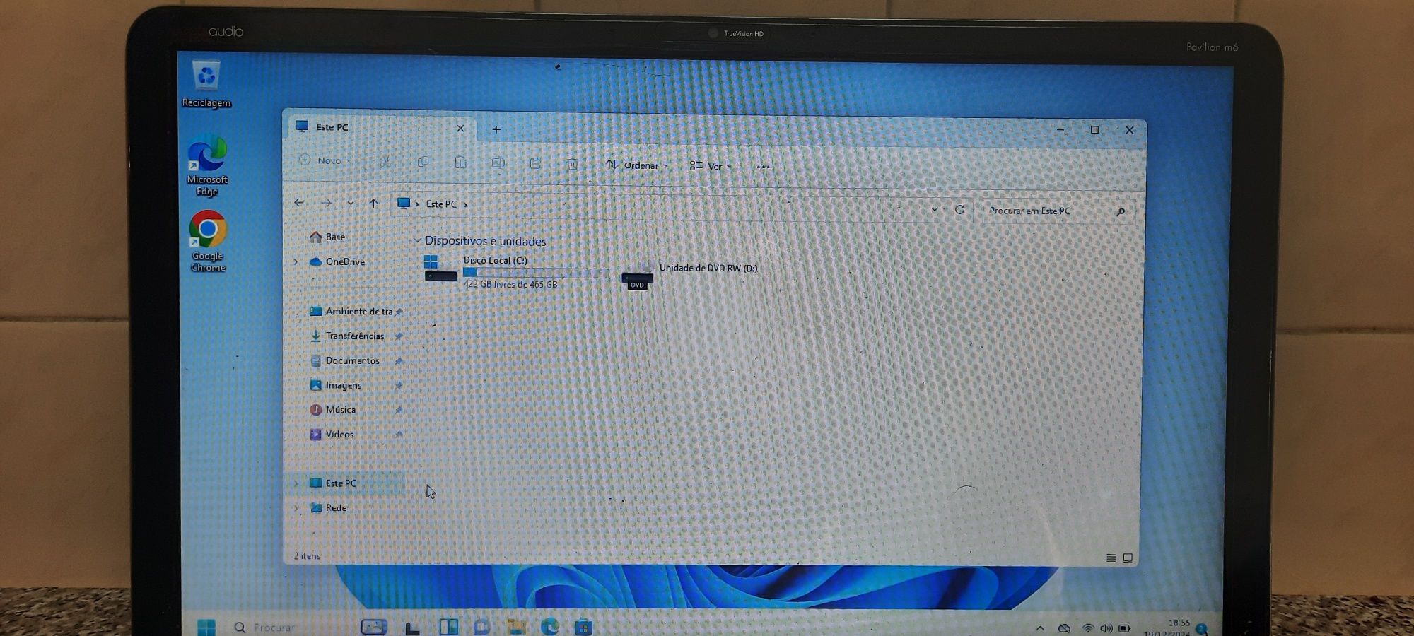 Portátil hp windows 11