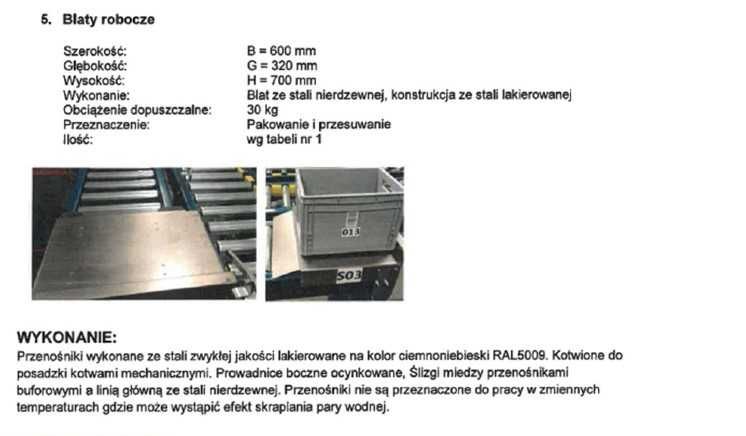 System do kompletacji zamówień, nowy, nieużywany.