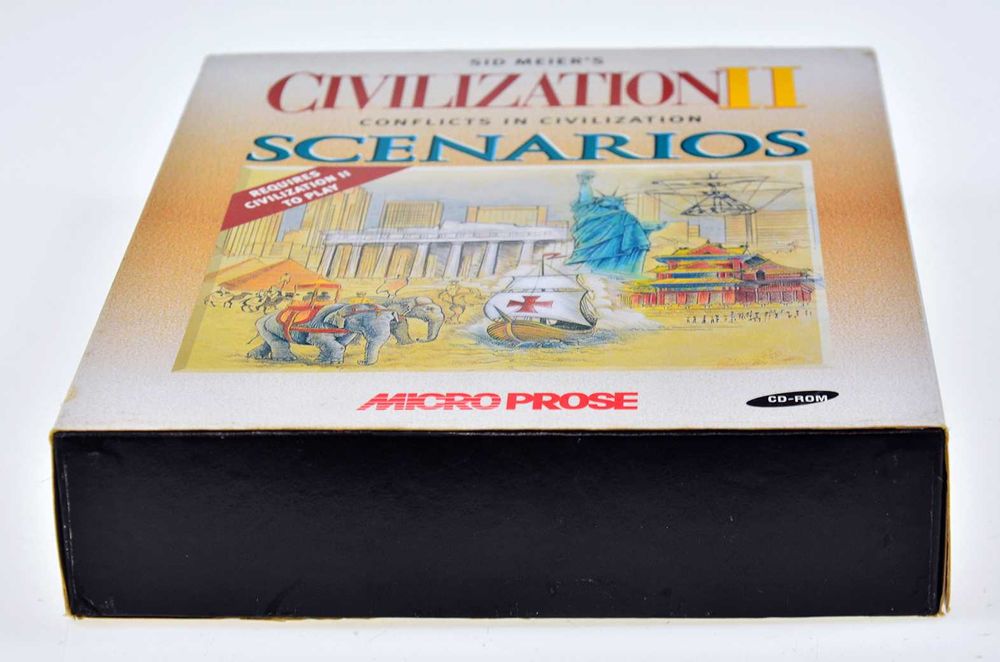 Sid Meier's CIVILIZATION II: Scenarios - duży big box, MicroProse 1996