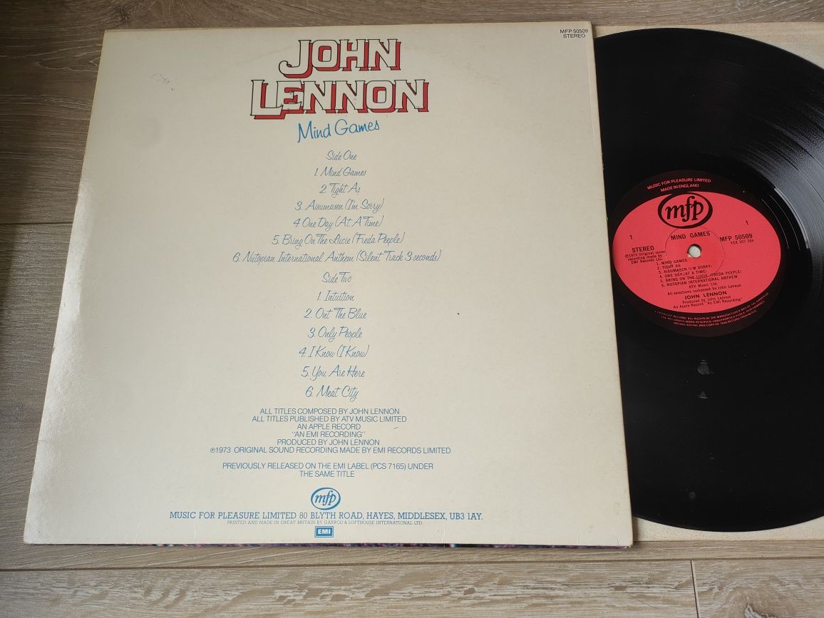 John Lennon Mind Games płyta  winylowa