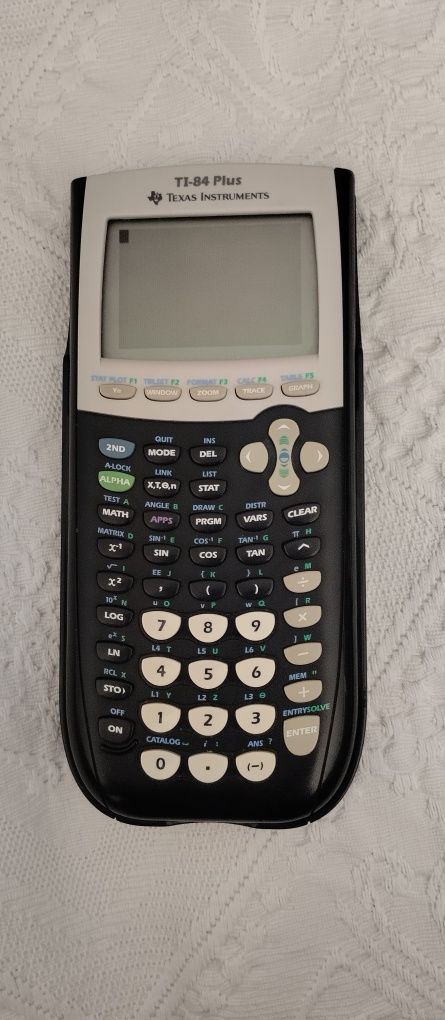 Calculadora texas ti 84 plus (a aba de prgms está desativada)