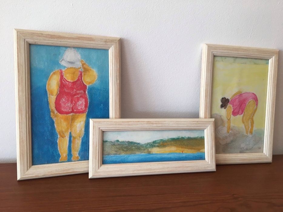 Pintura Aguarela Conjunto 10 quadros