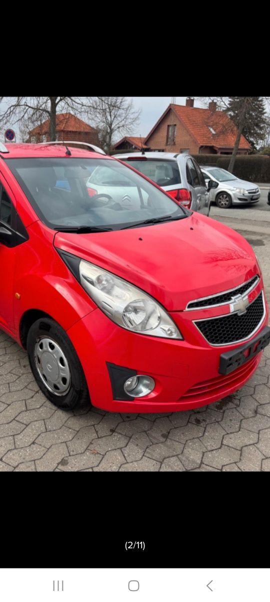 Chevrolet Spark M300 Czerwony Kompletny Przod